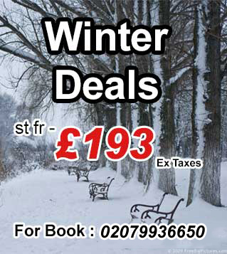 winter flights fares 2018 2019, winter flight tickets